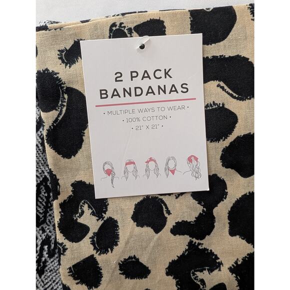 Capelli Animal Print Cotton Bandana Set - Picture 6 of 7
